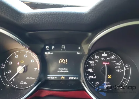 2018 Alfa Romeo Stelvio Ti Sport Awd из США, поврежденный, VIN ZASFAKNN4J7B90019